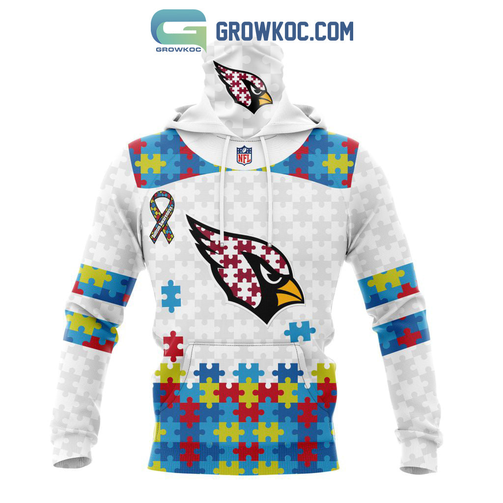 Arizona Cardinals NFL Autism Awareness Personalized Hoodie T Shirt