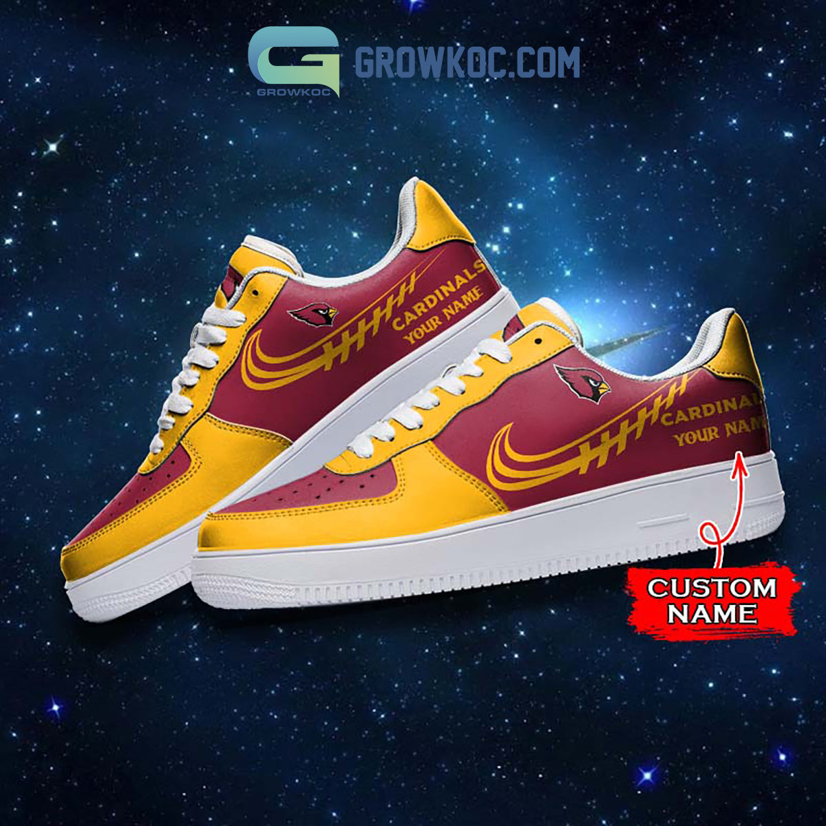 Arizona Cardinals Personalized Air Force 1 Sneaker Shoes