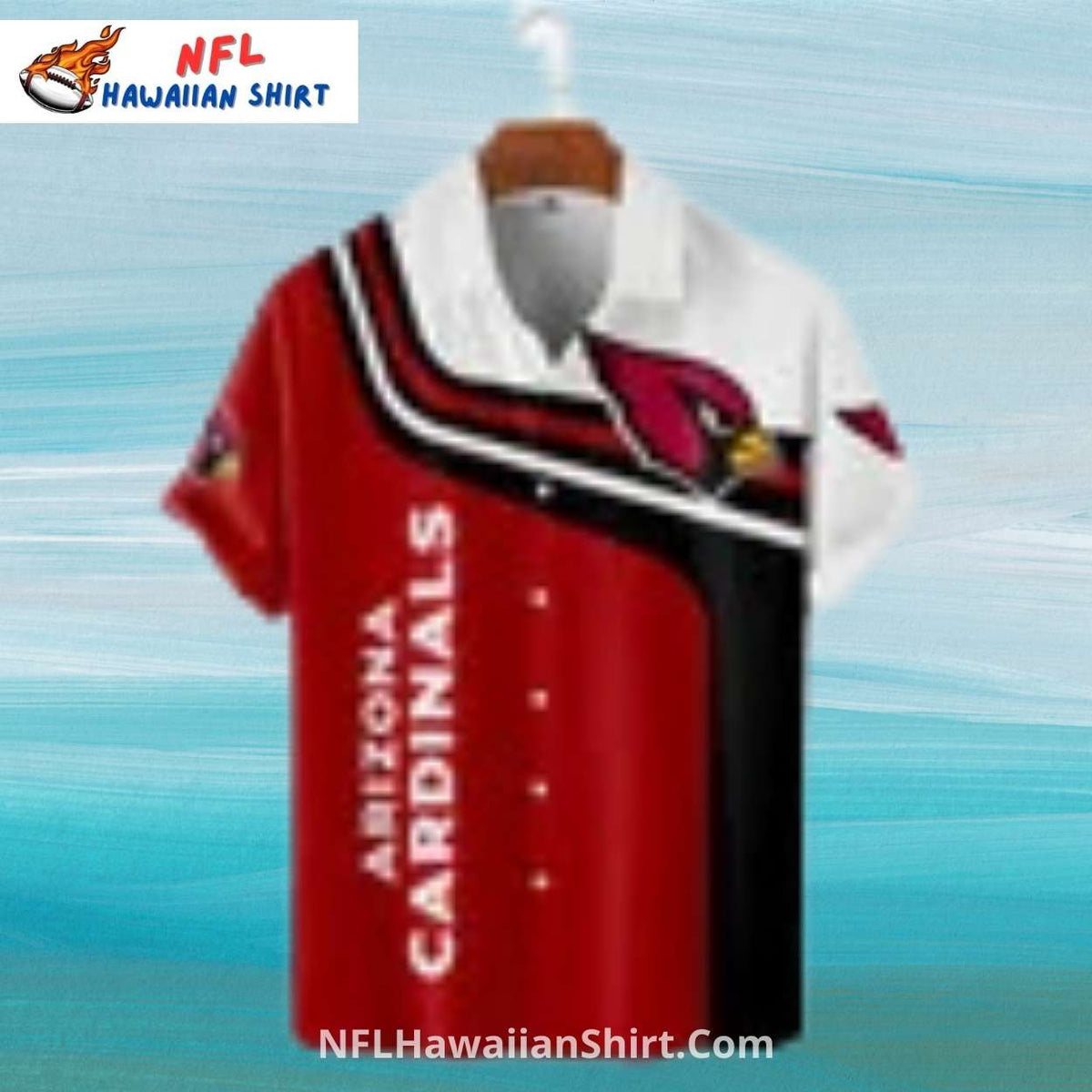Arizona Cardinals Striped NFL Hawaiian Shirt For Game Day