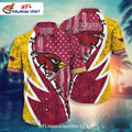 Arizona Cardinals Tropical Sunset Lace-Up Shirt