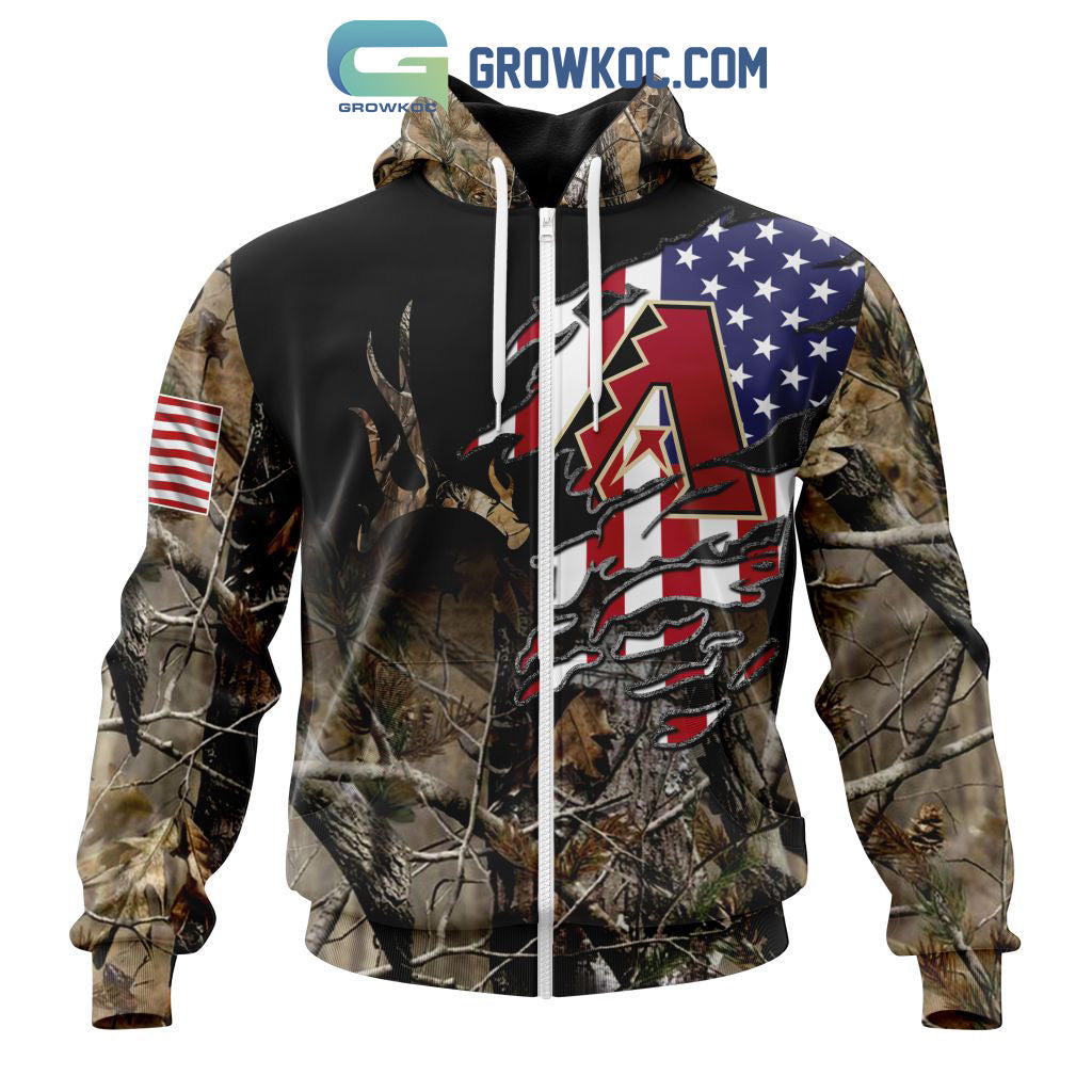 Arizona Diamondbacks MLB Special Camo Realtree Hunting Hoodie T Shirt