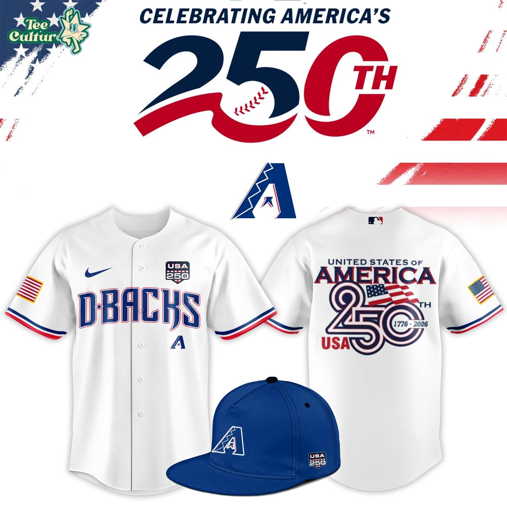 Arizona Diamondbacks USA 250th Anniversary Commemorative Baseball Jersey 2026