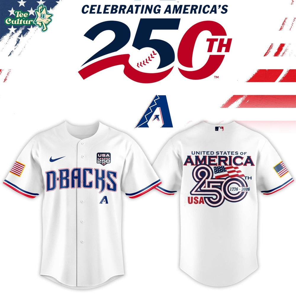 Arizona Diamondbacks USA 250th Anniversary Commemorative Baseball Jersey 2026