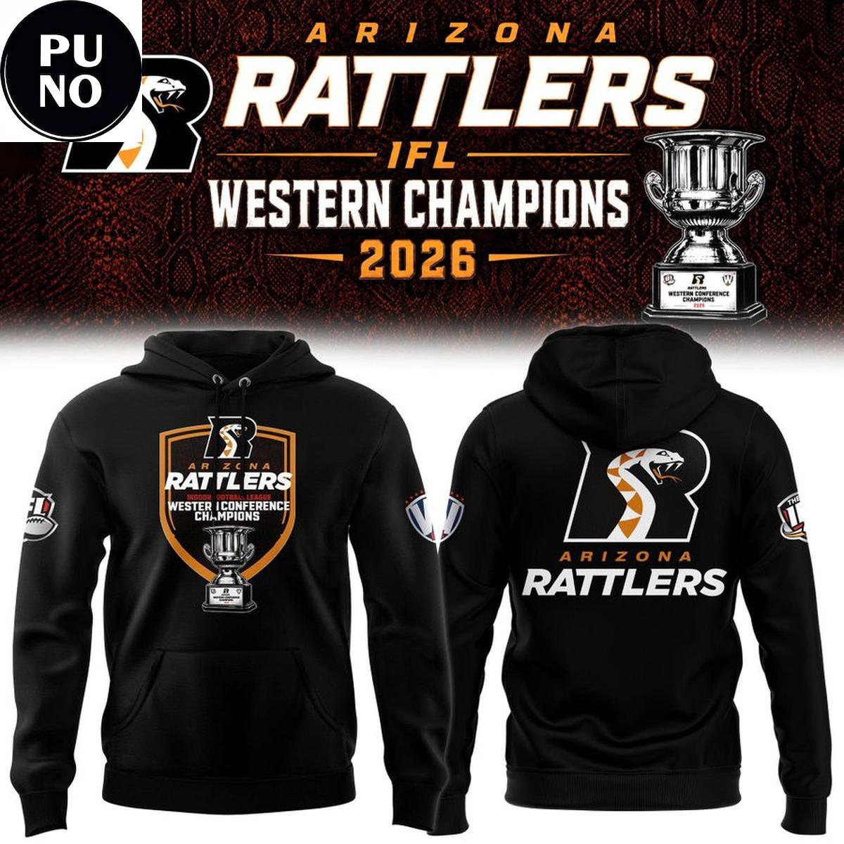 Arizona Rattlers 2026 Western Conference Champions Hoodie T-Shirt