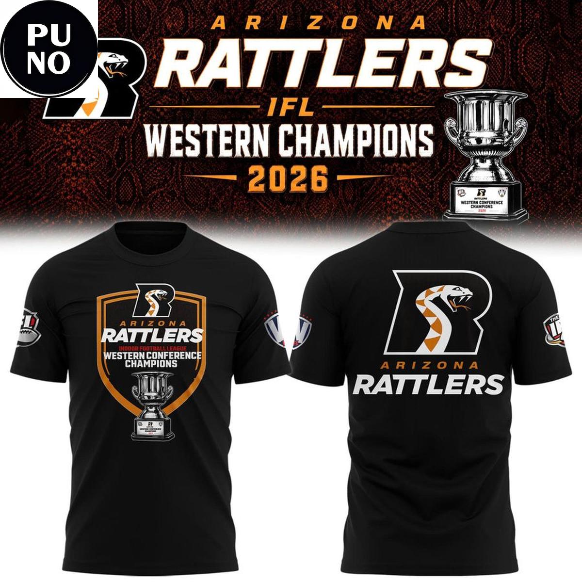 Arizona Rattlers 2026 Western Conference Champions Hoodie T-Shirt