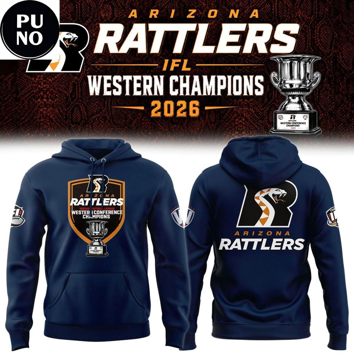 Arizona Rattlers 2026 Western Conference Champions Hoodie T-Shirt