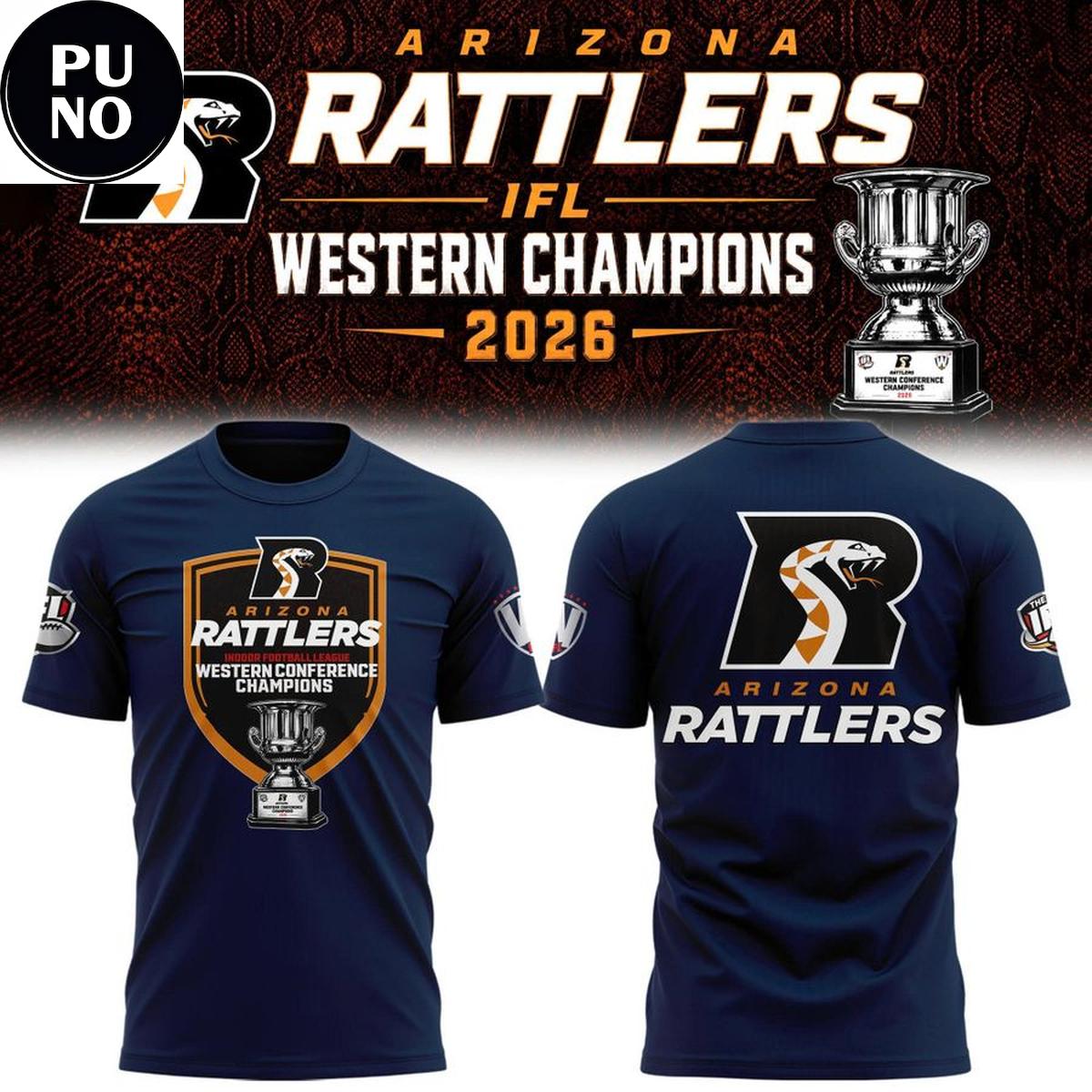 Arizona Rattlers 2026 Western Conference Champions Hoodie T-Shirt