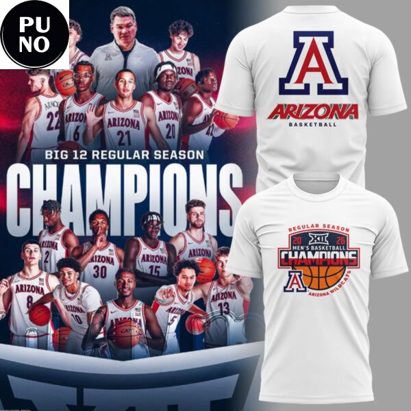 Arizona Wildcats Basketball Regular Season Champions 2026 Hoodie T-Shirt