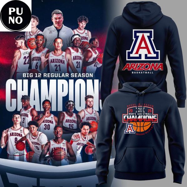 Arizona Wildcats Basketball Regular Season Champions 2026 Hoodie T-Shirt