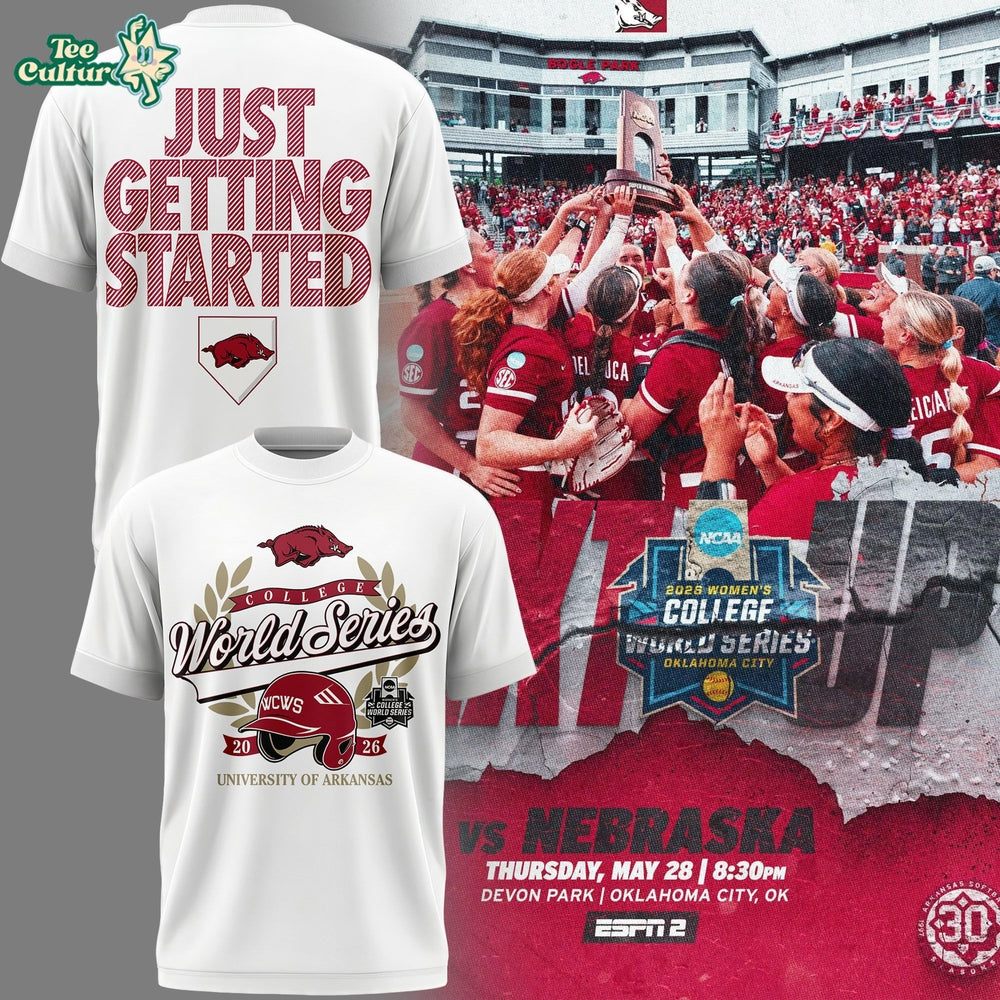 Arkansas Razorbacks Softball 2026 College World Series T-Shirt