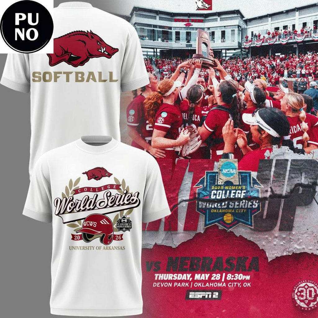 Arkansas Razorbacks Softball College World Series 2026 T-Shirt