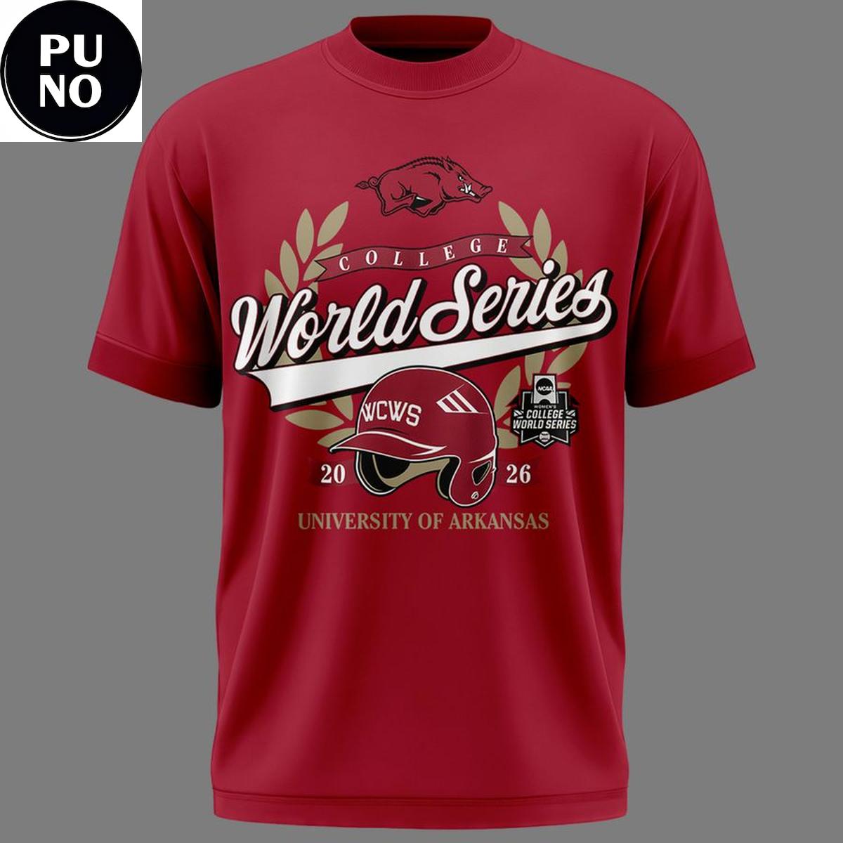 Arkansas Razorbacks Softball College World Series 2026 T-Shirt