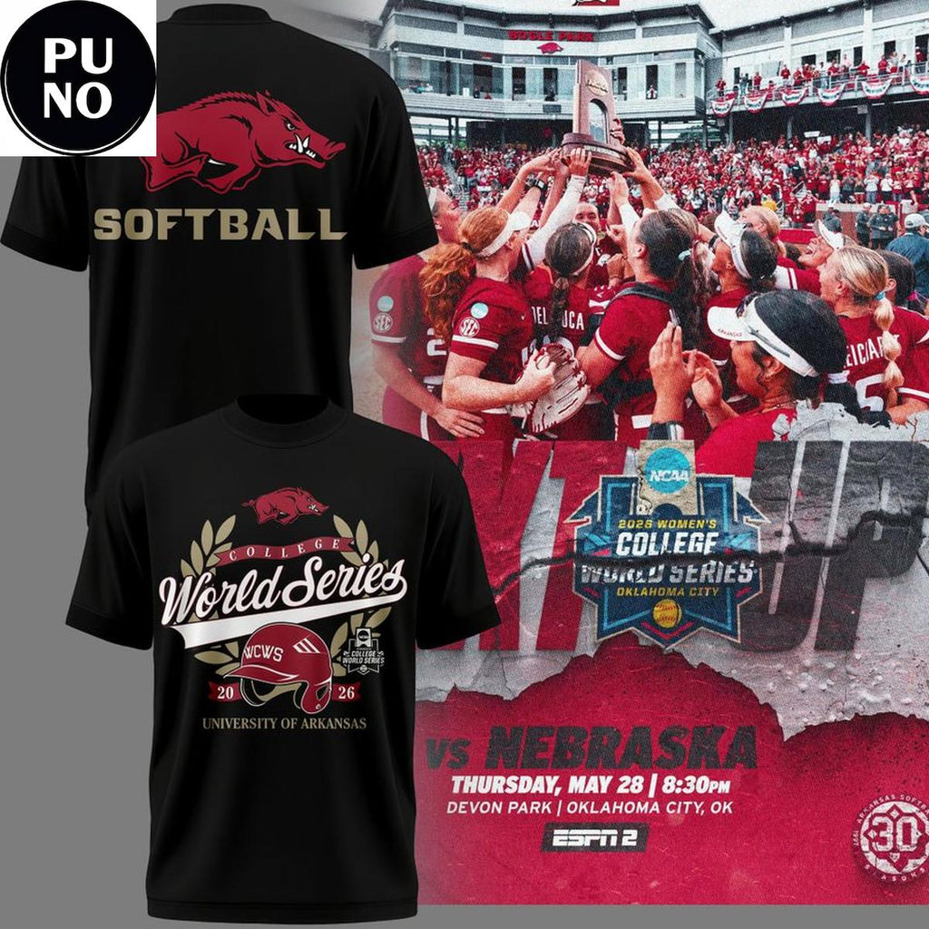 Arkansas Razorbacks Softball College World Series 2026 T-Shirt