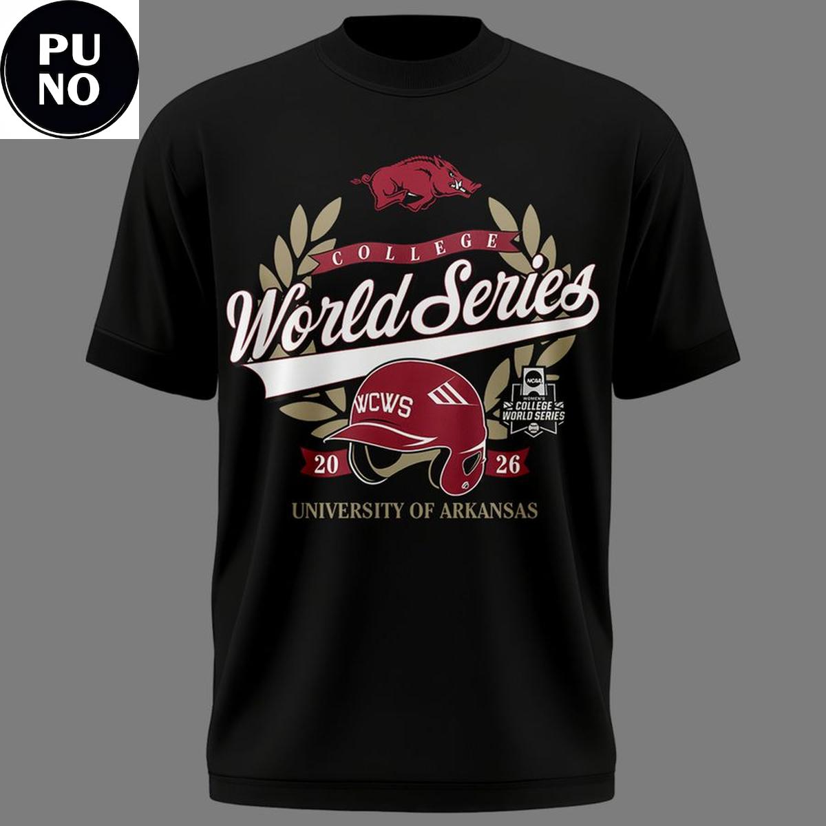 Arkansas Razorbacks Softball College World Series 2026 T-Shirt