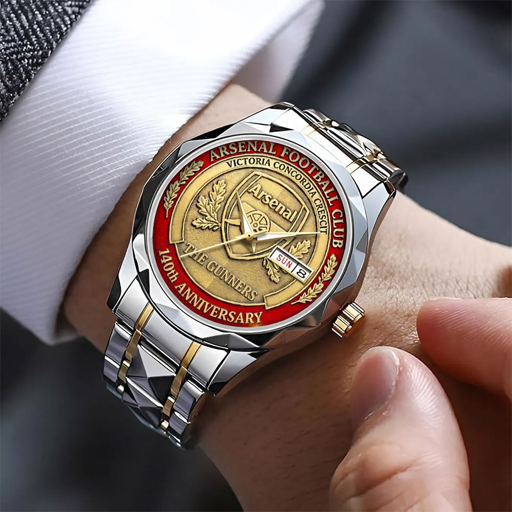 Arsenal FC 140th Anniversary Alloy Luxury Quartz Watch - TANTN20539