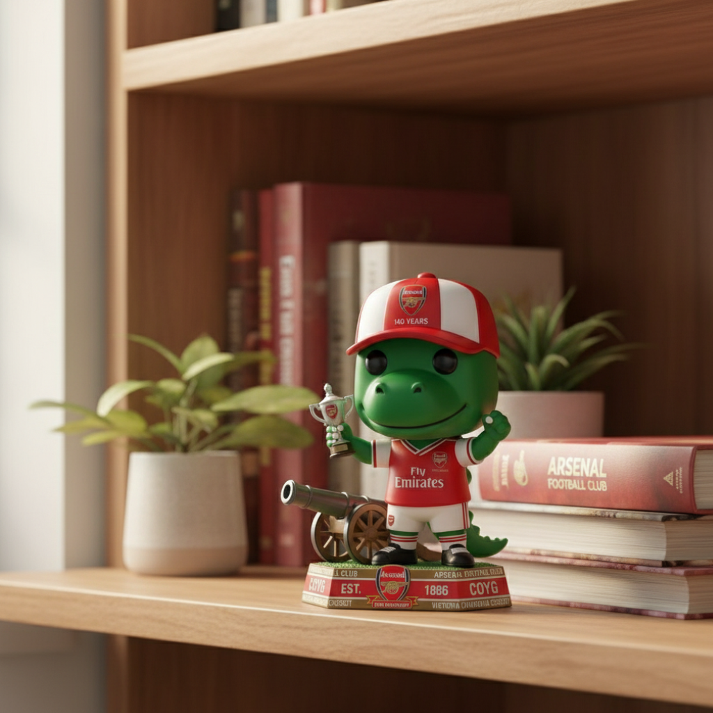Arsenal 140th Anniversary Gunnersaurus Cannon Pop Doll