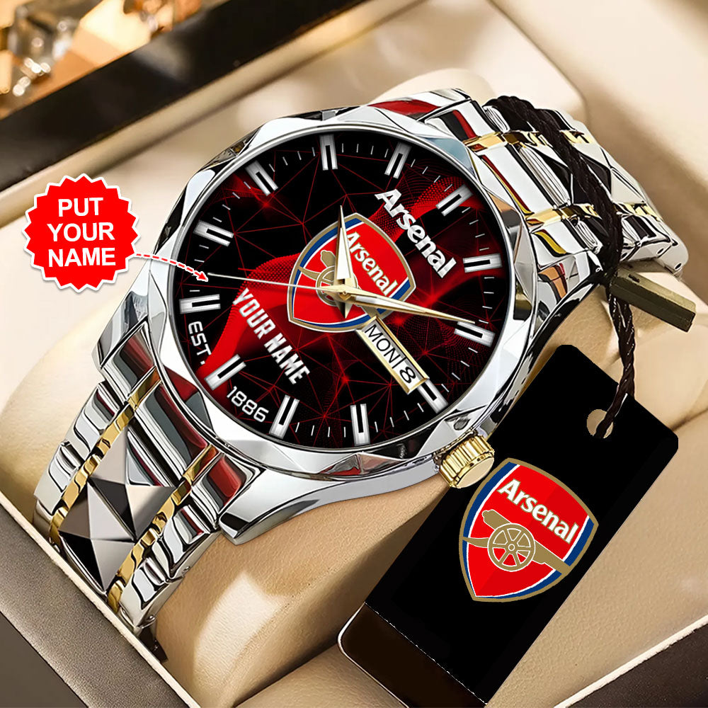 Personalized Arsenal FC Alloy Luxury Quartz Watch - TANTN23553