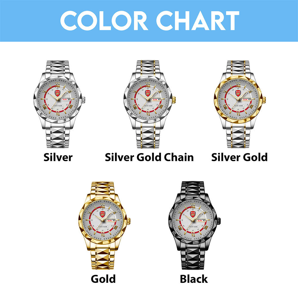 Personalized Arsenal FC Alloy Luxury Quartz Watch - TANTN23603