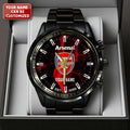 Personalized Arsenal FC Black Stainless Steel Watch - TANTN23554