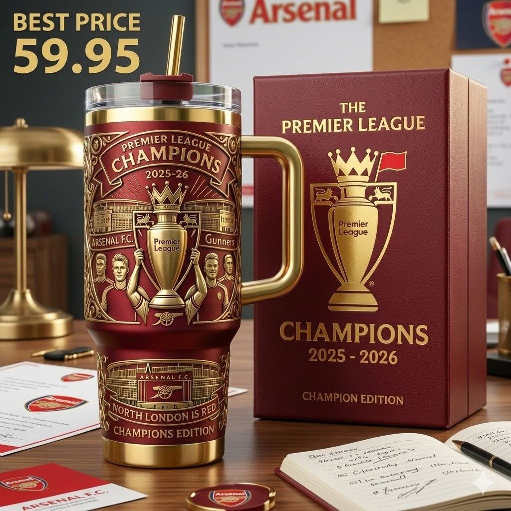 Arsenal 2026 EPL Champions Tumbler