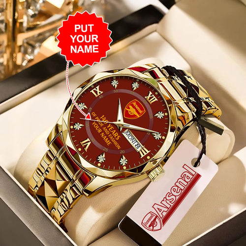 Personalized Arsenal FC 140 Years Alloy Luxury Quartz Watch - MAITM14046