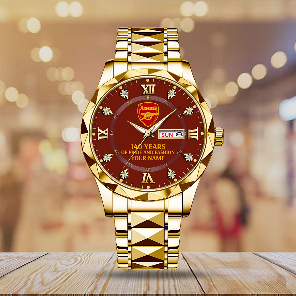 Personalized Arsenal FC 140 Years Alloy Luxury Quartz Watch - MAITM14046