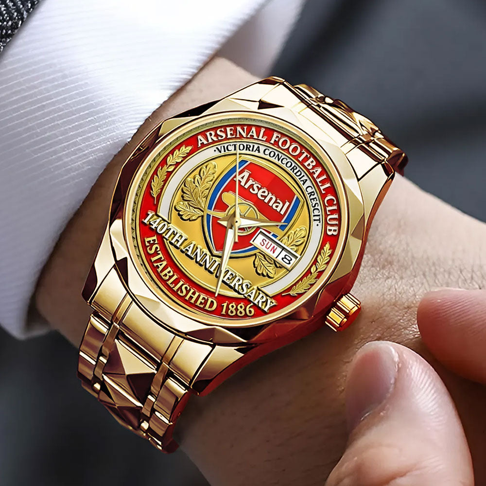 Arsenal FC 140th Anniversary Alloy Luxury Quartz Watch - TMTHU4071