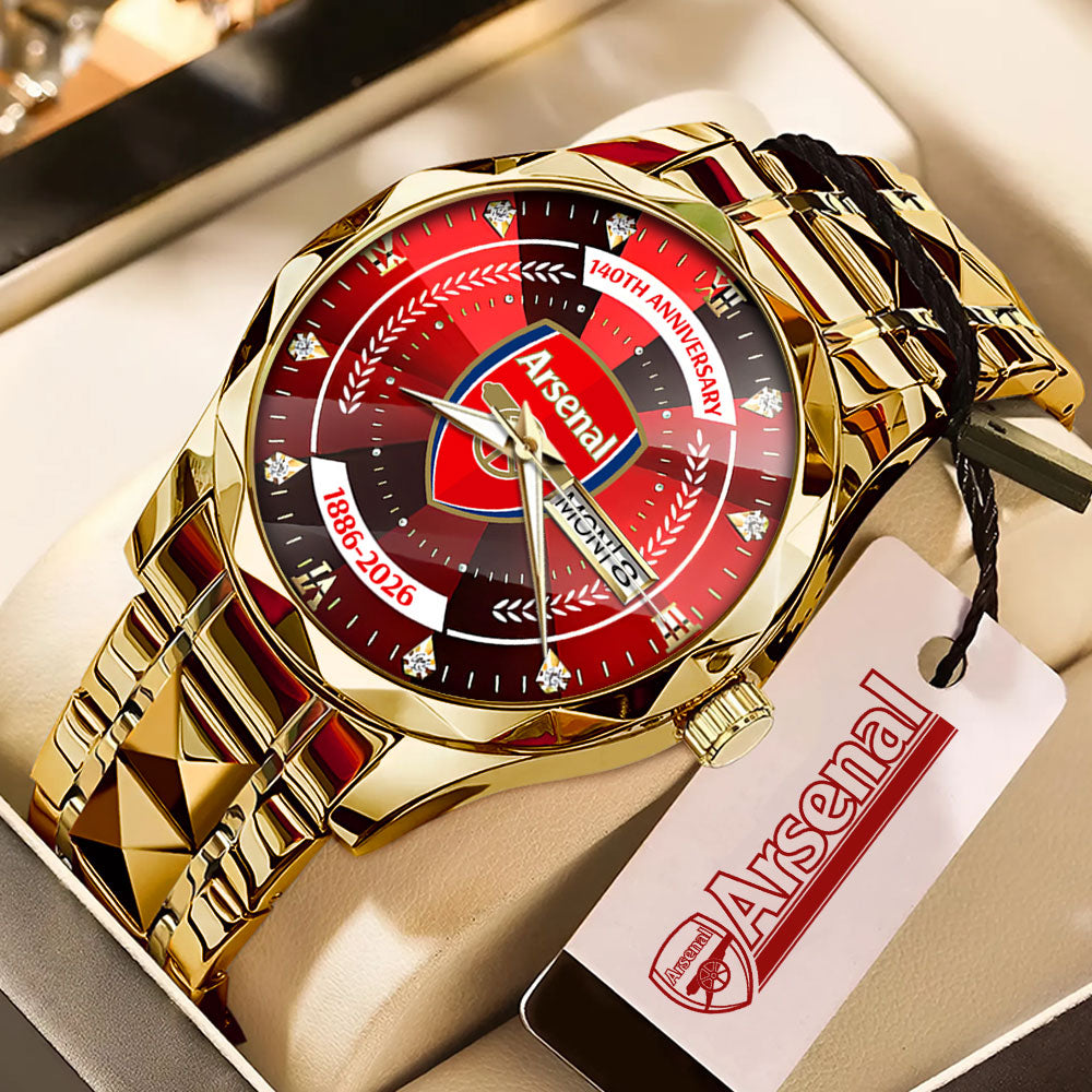 Arsenal FC 140th Anniversary Alloy Luxury Quartz Watch - MAITM14152
