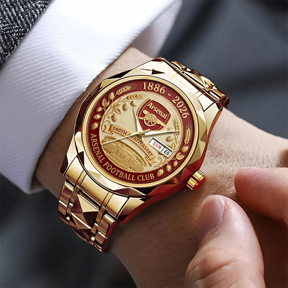 Arsenal FC 140th Anniversary Alloy Luxury Quartz Watch - MAITM14629