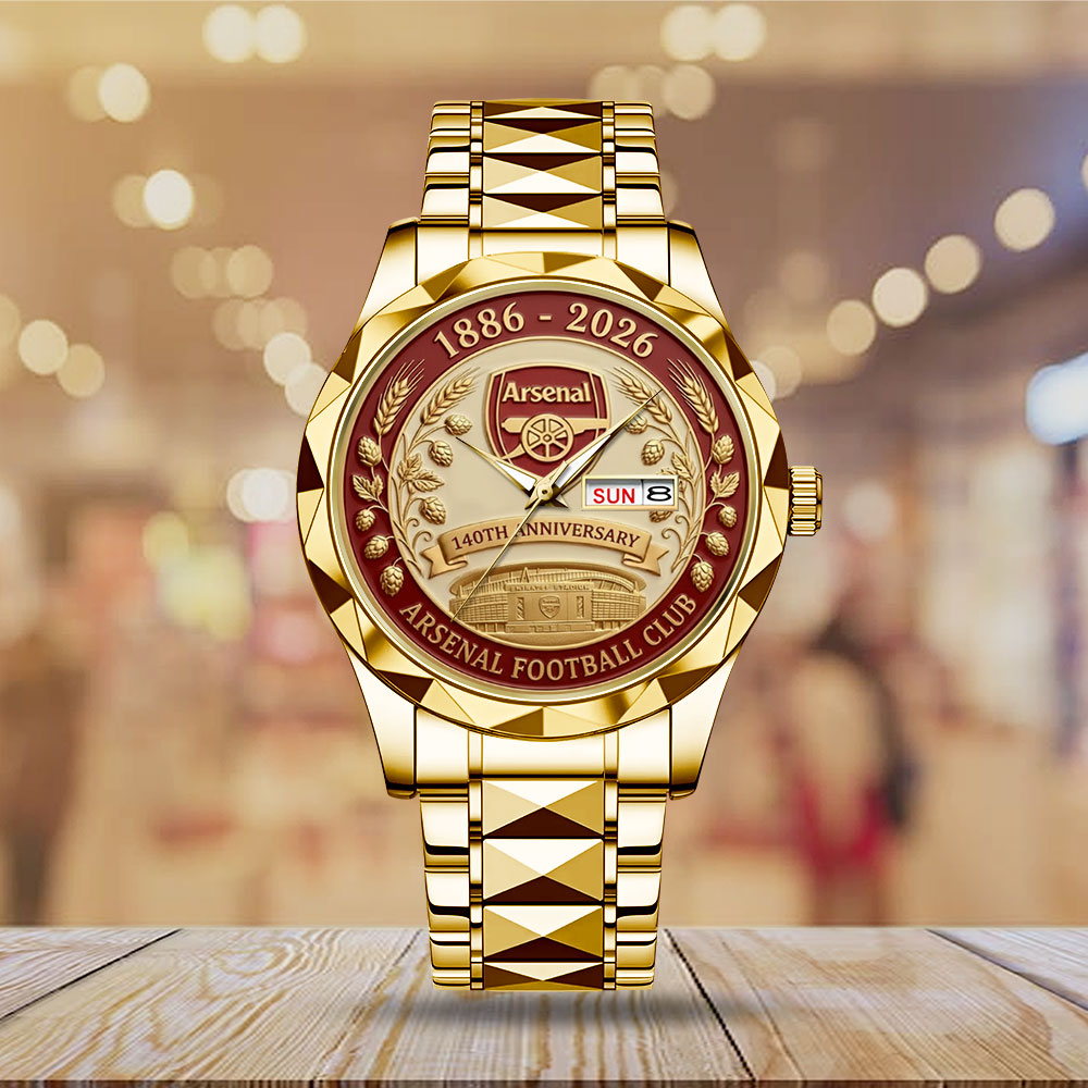 Arsenal FC 140th Anniversary Alloy Luxury Quartz Watch - MAITM14629
