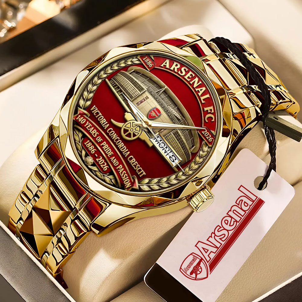 Arsenal FC 140th Anniversary Alloy Luxury Quartz Watch - MAITM14650
