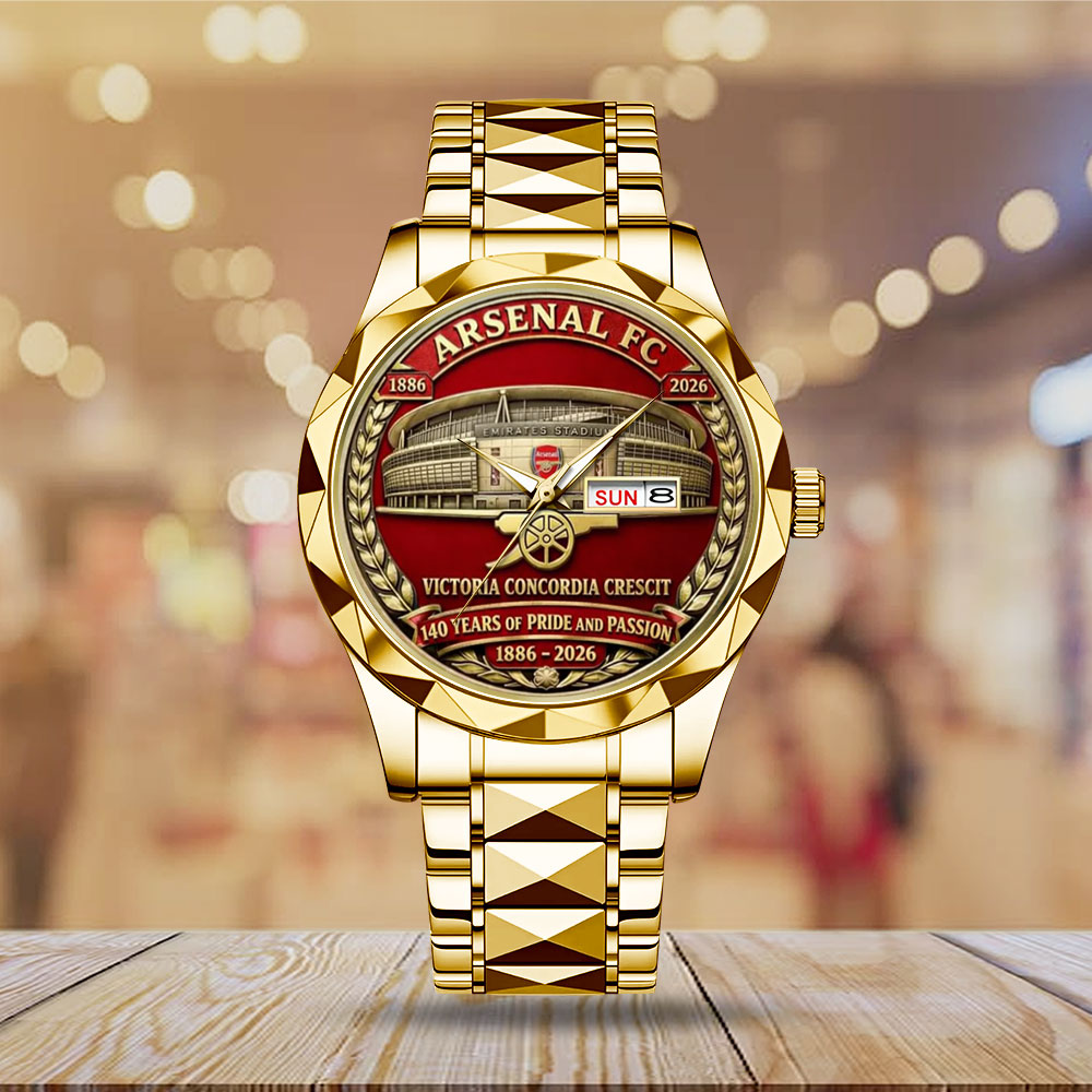 Arsenal FC 140th Anniversary Alloy Luxury Quartz Watch - MAITM14650