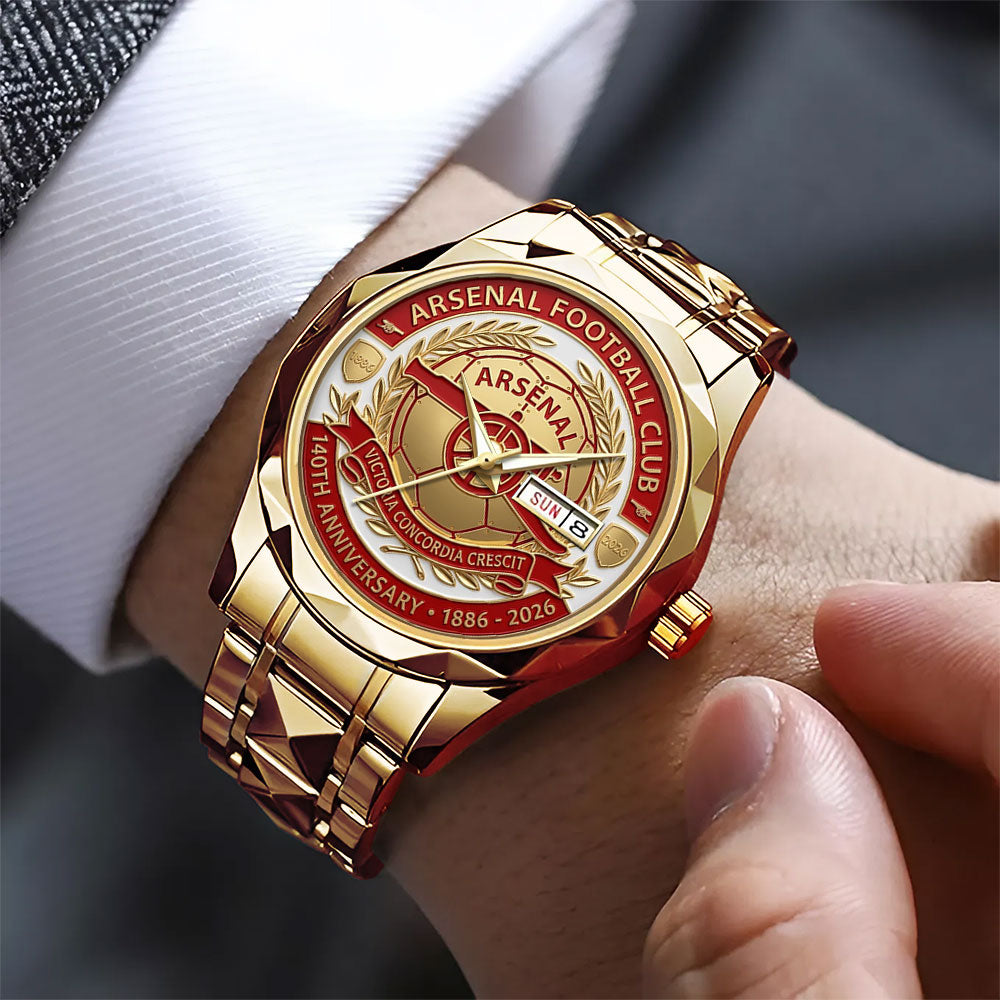 Arsenal FC 140th Anniversary Alloy Luxury Quartz Watch - MAITM15016