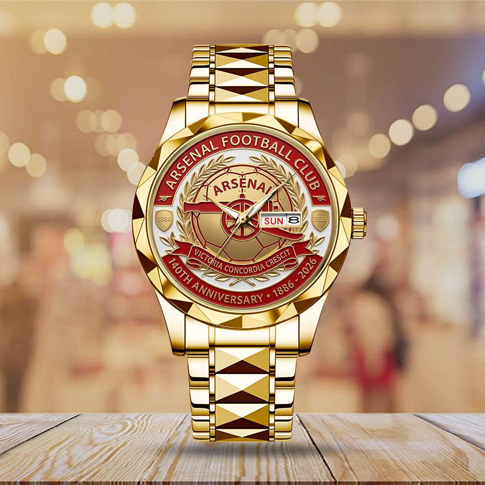 Arsenal FC 140th Anniversary Alloy Luxury Quartz Watch - MAITM15016