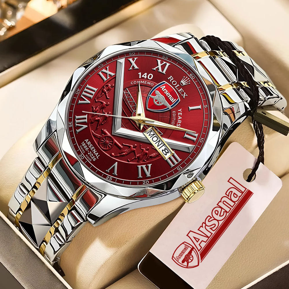 Arsenal x Rolex 140th Anniversary Alloy Luxury Quartz Watch - TMTHU5956