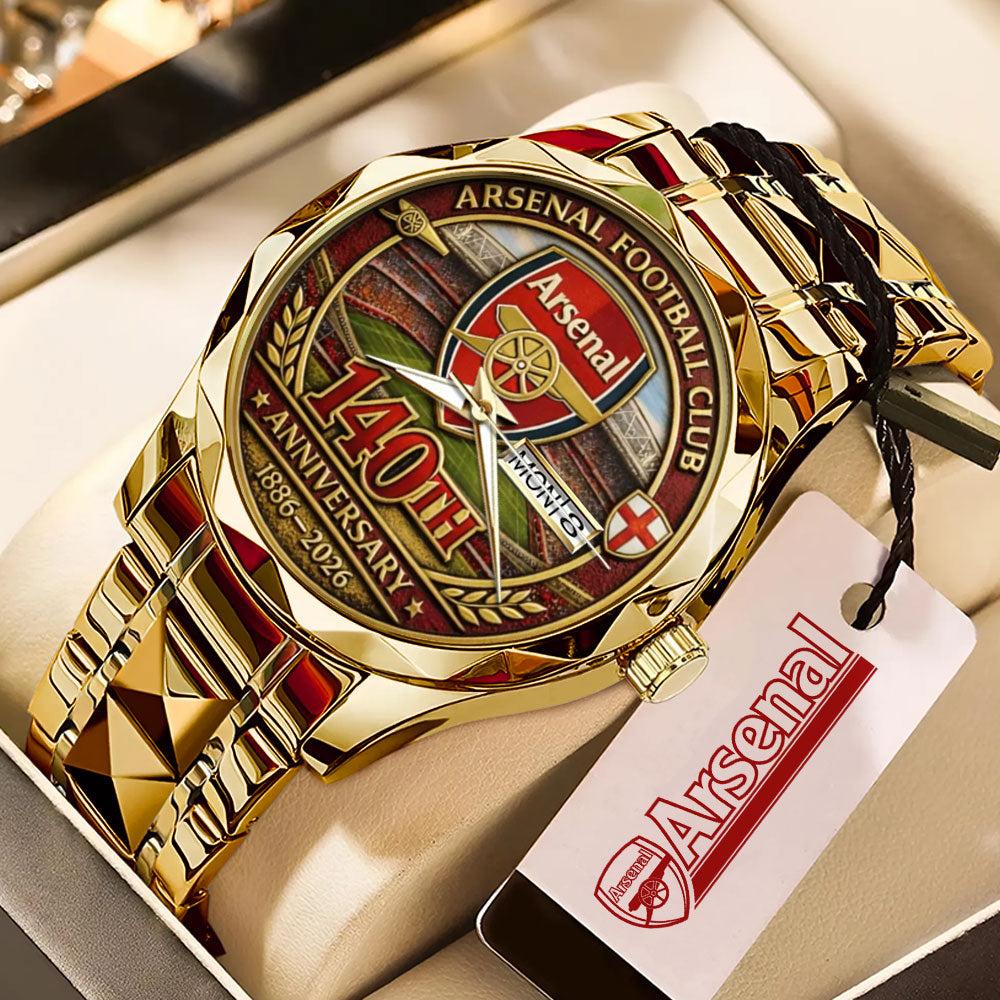 Arsenal FC 140th Years Alloy Luxury Quartz Watch - MAITM14115