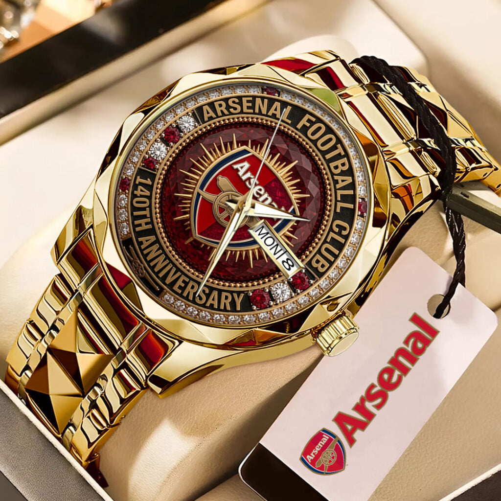 Arsenal FC Alloy Luxury Quartz Watch - TMTHU7105