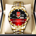 Arsenal FC Premier League Champions 25/26 Alloy Luxury Quartz Watch - HOATT18603