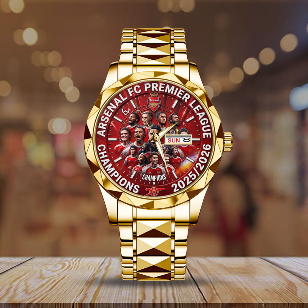 Arsenal FC Premier League Champions 25/26 Alloy Luxury Quartz Watch - TMTHU6325