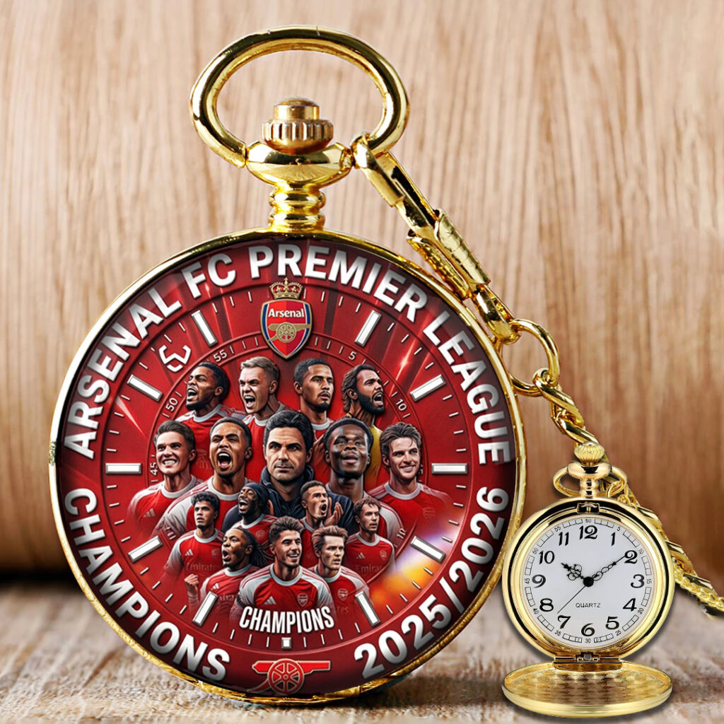 Arsenal FC Premier League Champions 25/26 Pocket Watch - TMTHU6326