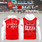 Arsenal Lest We Forget Hoodie Shirt