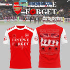 Arsenal Lest We Forget Hoodie Shirt