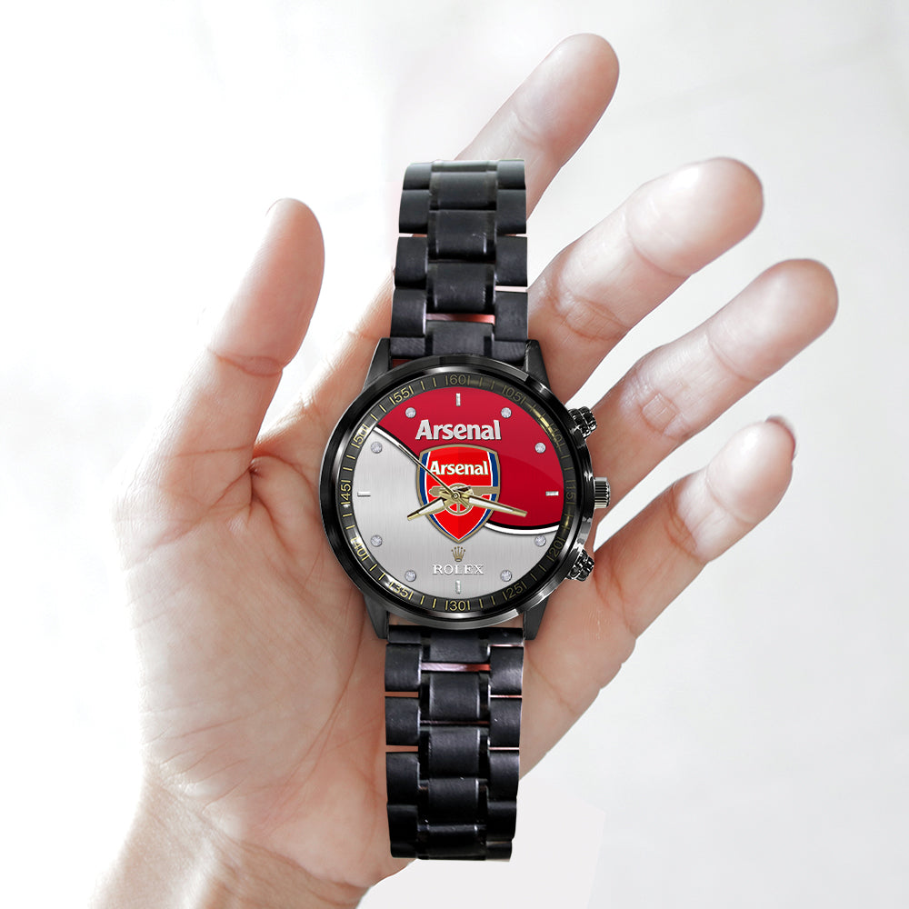 Arsenal FC x Rolex Black Stainless Steel Watch - MAITM8424