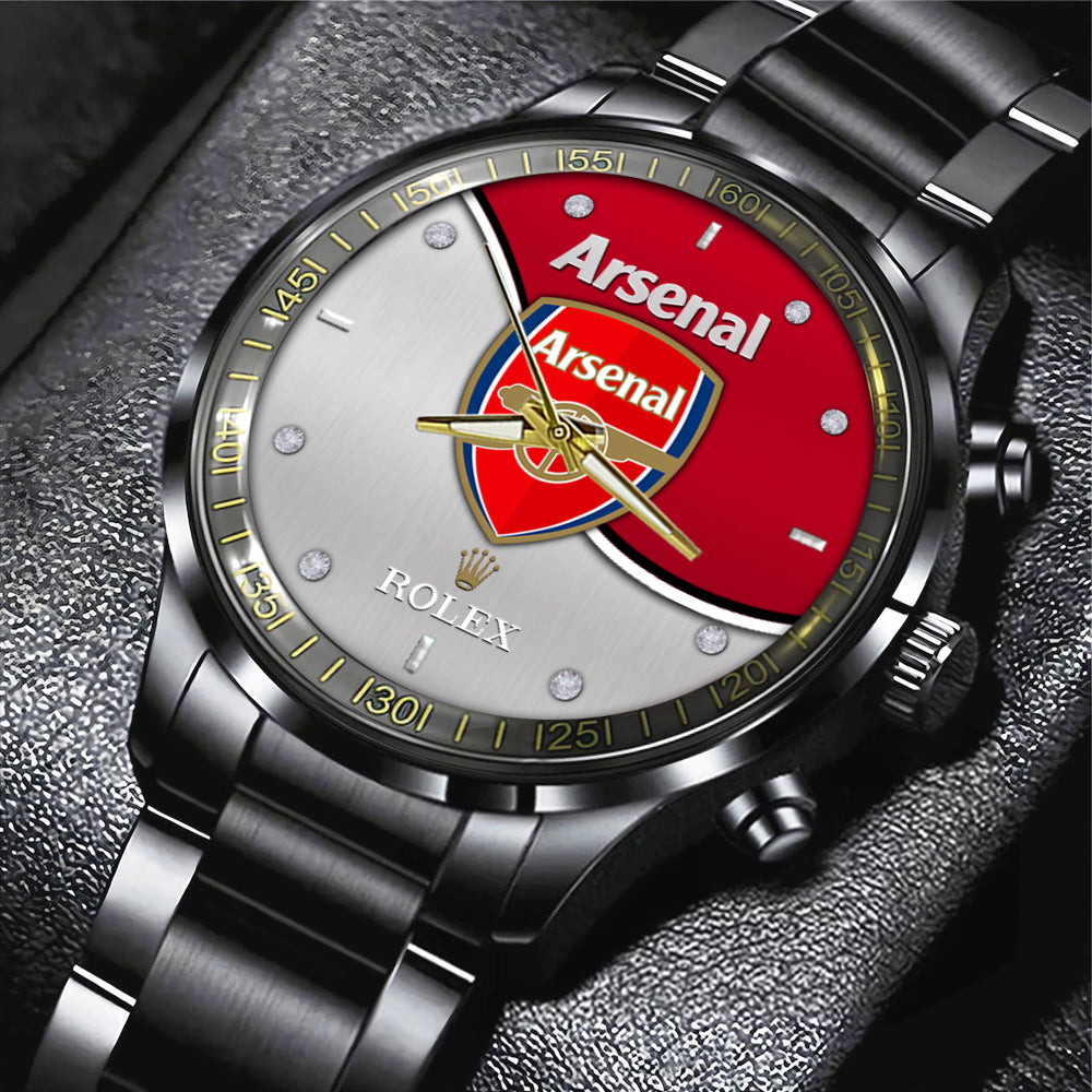 Arsenal FC x Rolex Black Stainless Steel Watch - MAITM8424