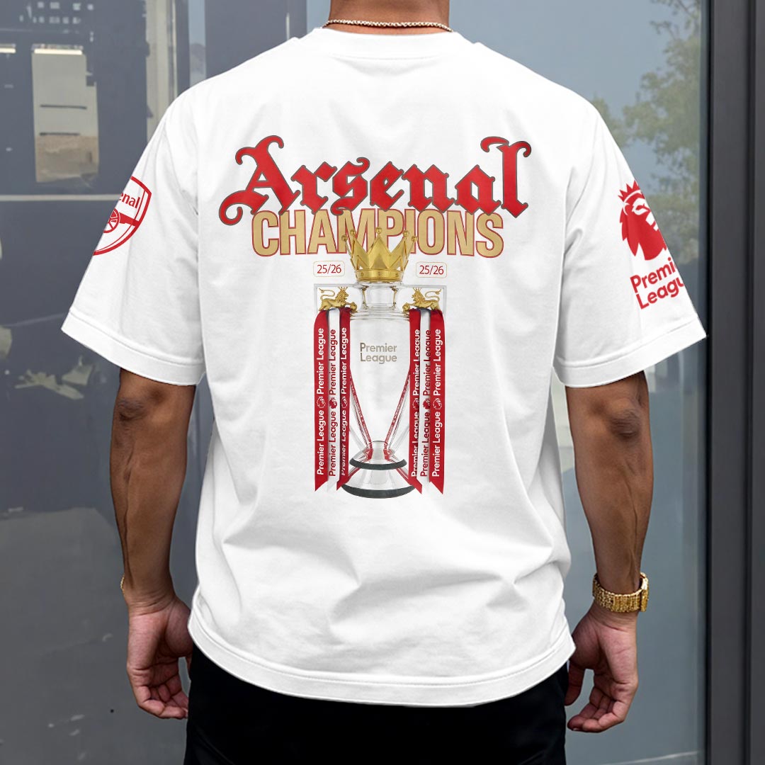 Arsenal FC Premier League Champions 25/26 3D Apparel – HOATT18068