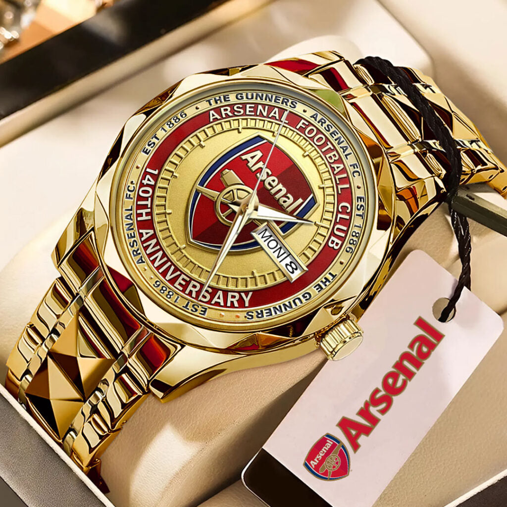 Arsenal FC 140th Anniversary Alloy Luxury Quartz Watch - TMTHU2765