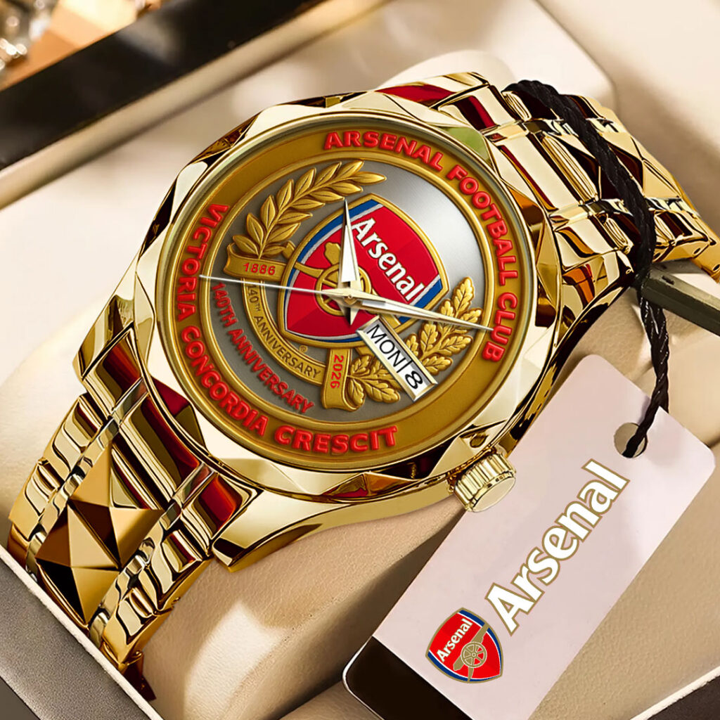 Arsenal FC 140th Anniversary Alloy Luxury Quartz Watch - TMTHU3184