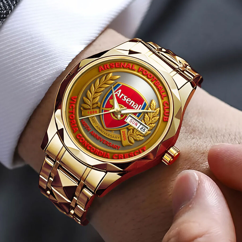 Arsenal FC 140th Anniversary Alloy Luxury Quartz Watch - TMTHU3184