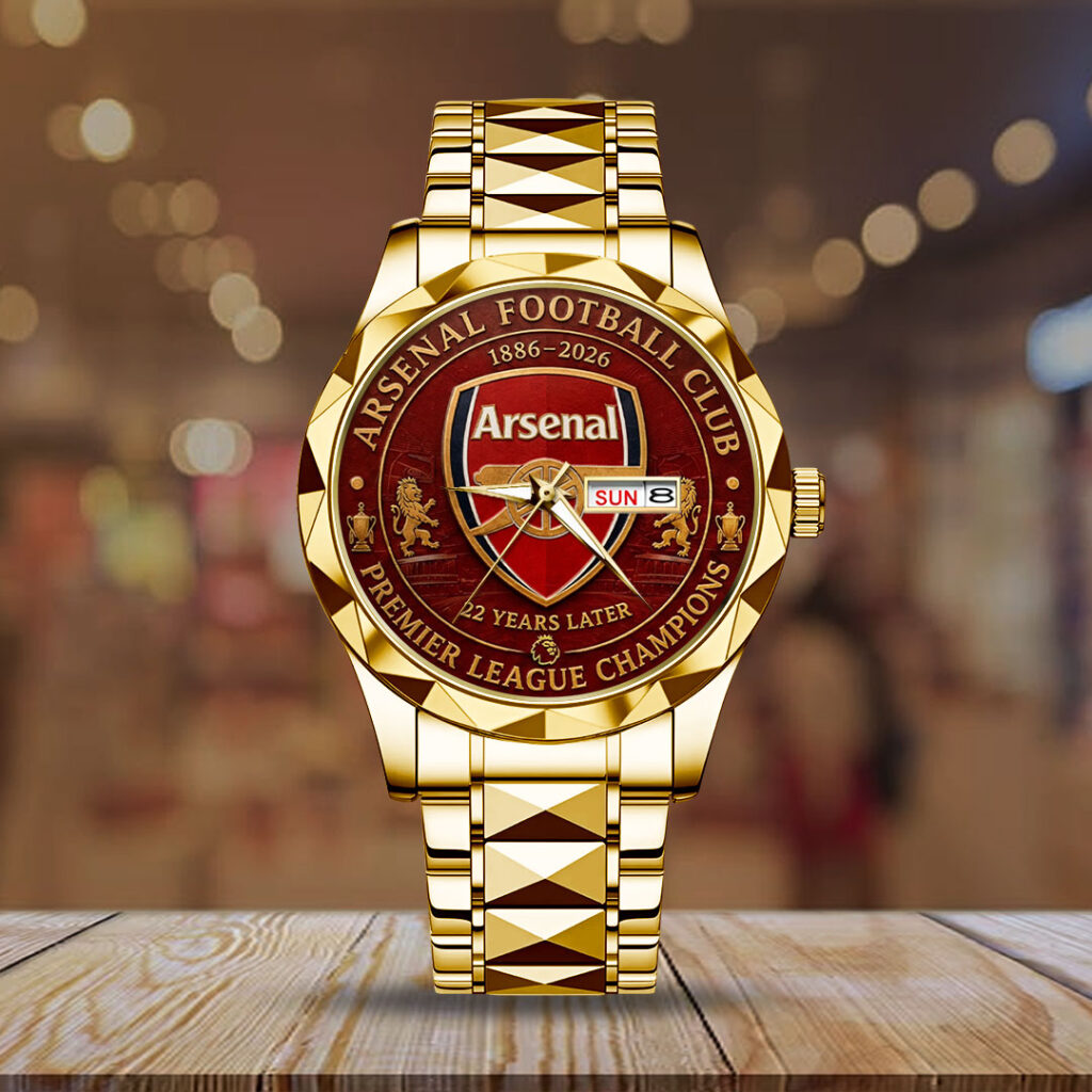 Arsenal FC Premier League Champions 25/26 Alloy Luxury Quartz Watch - TANTN23169