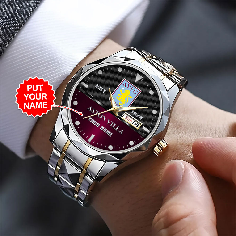 Personalized Aston Villa Alloy Luxury Quartz Watch - TANTN15474